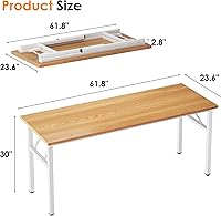 Vista 3 de Need AC5 Series - Escritorio plegable para computadora (39.4/47/55/63) pulgadas, Madera