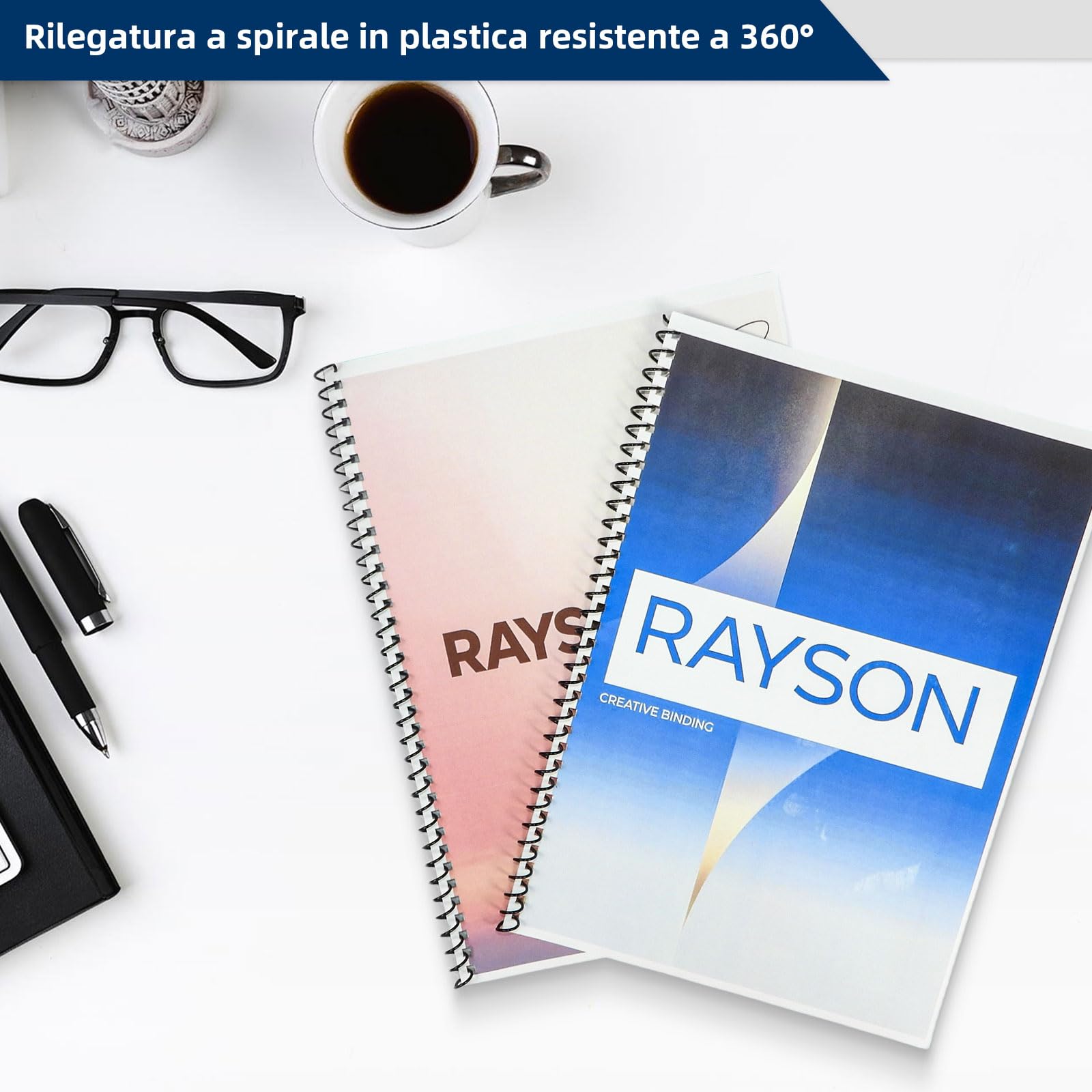 RAYSON PT-1201 Rilegatrice, Perforazione12 Fogli, Passo 3:1, 34 Fori