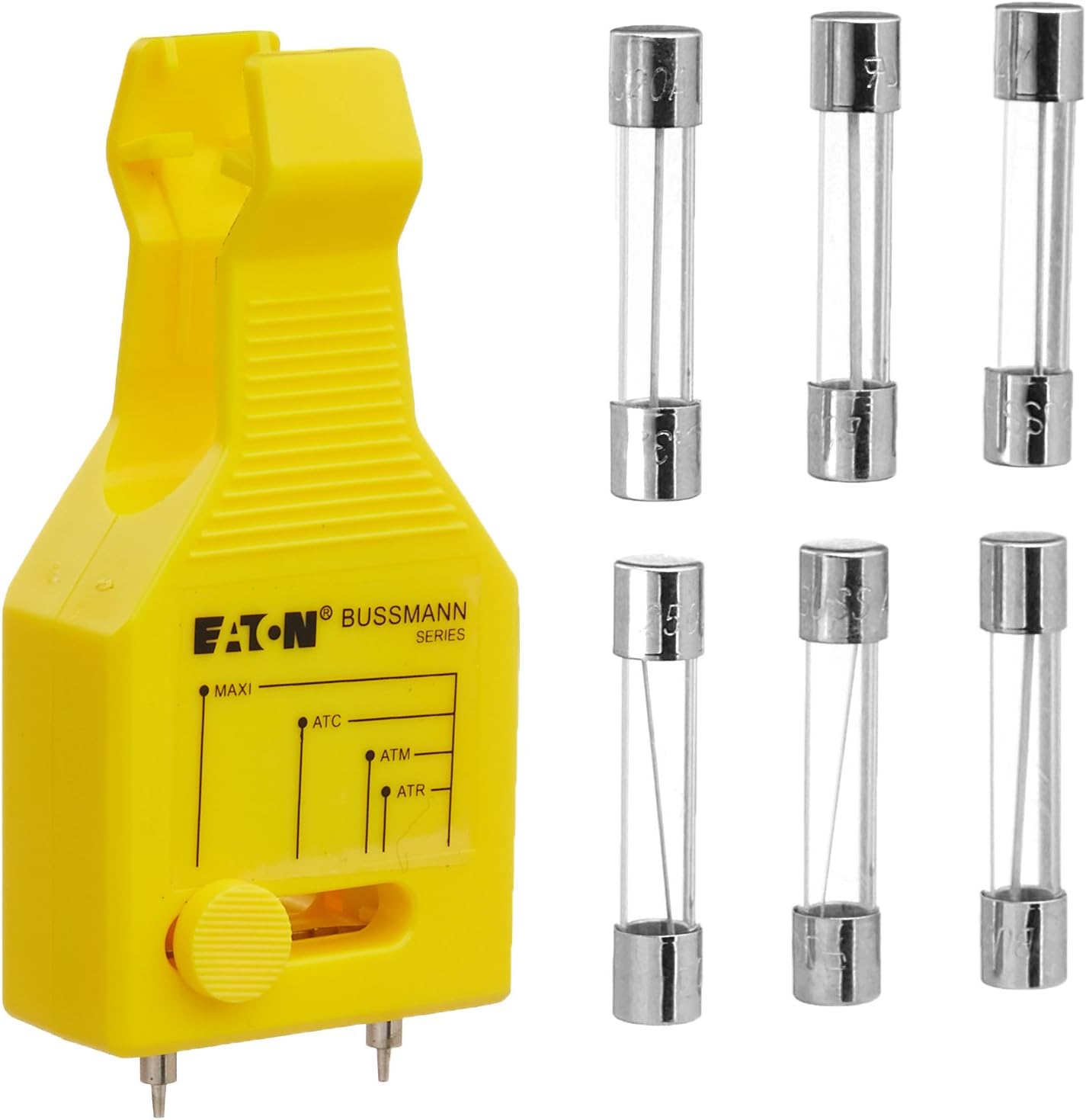 Bussmann AGC-EK Glass Tube Bonus Pack (60 Assorted Fuses + 1 Puller/Tester)