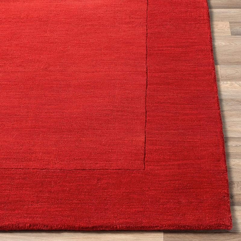 Image of Embossed Handmade Tuffted Woollen Thick Carpet for Living Room Bedroom Size4x4 feet Brown Multi