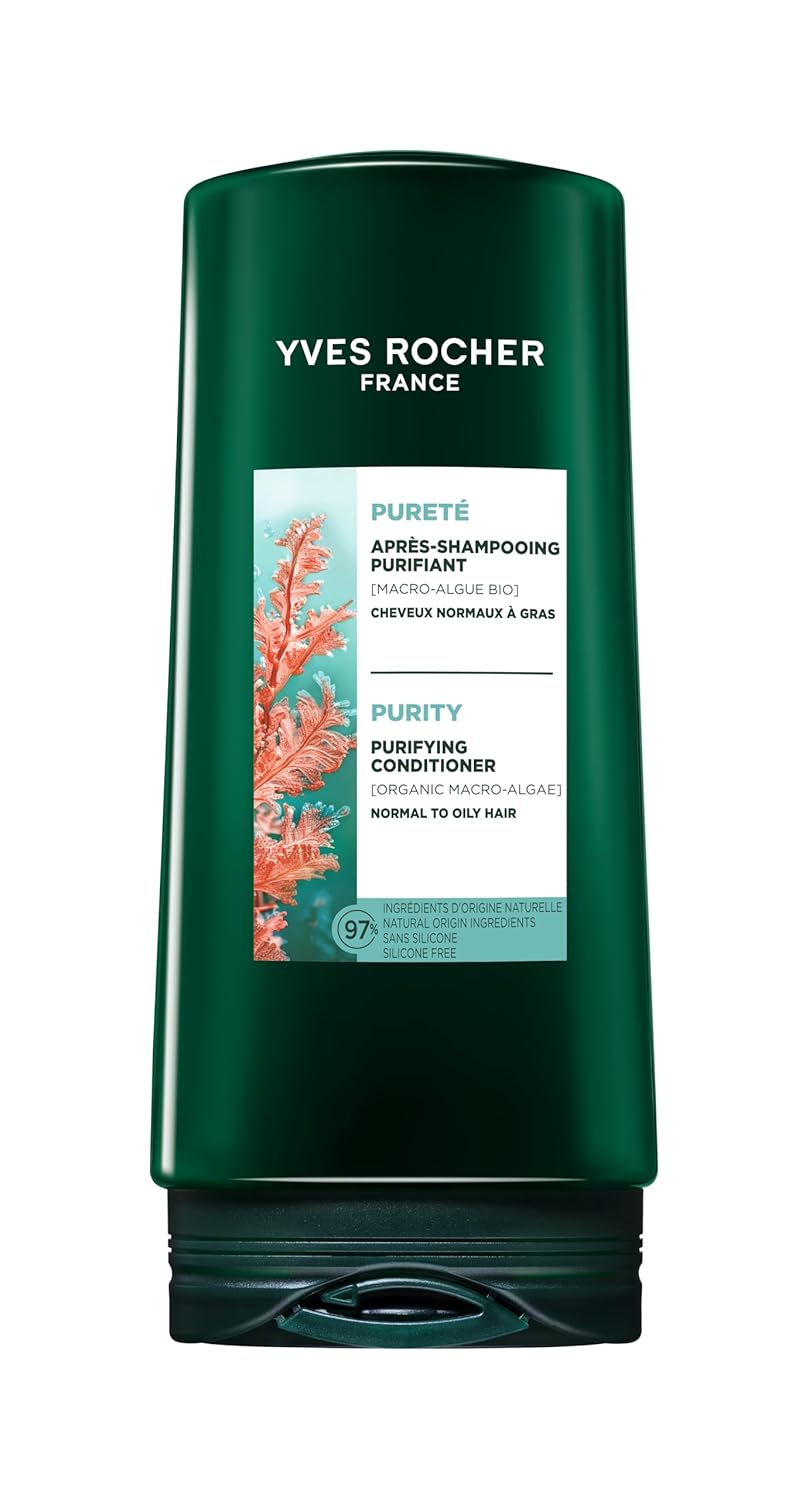 Yves Rocher Detox & Deep Cleansing Hair Conditioner with Microalgae Extract Purifying Lightweight Oily Hair 200ml / 6.7 fl oz