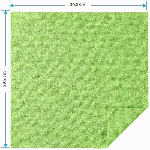 HOMEXCEL 100 Pack Microfibre Cleaning Cloths Towels 30x30 cm, Multi-Colour - 2