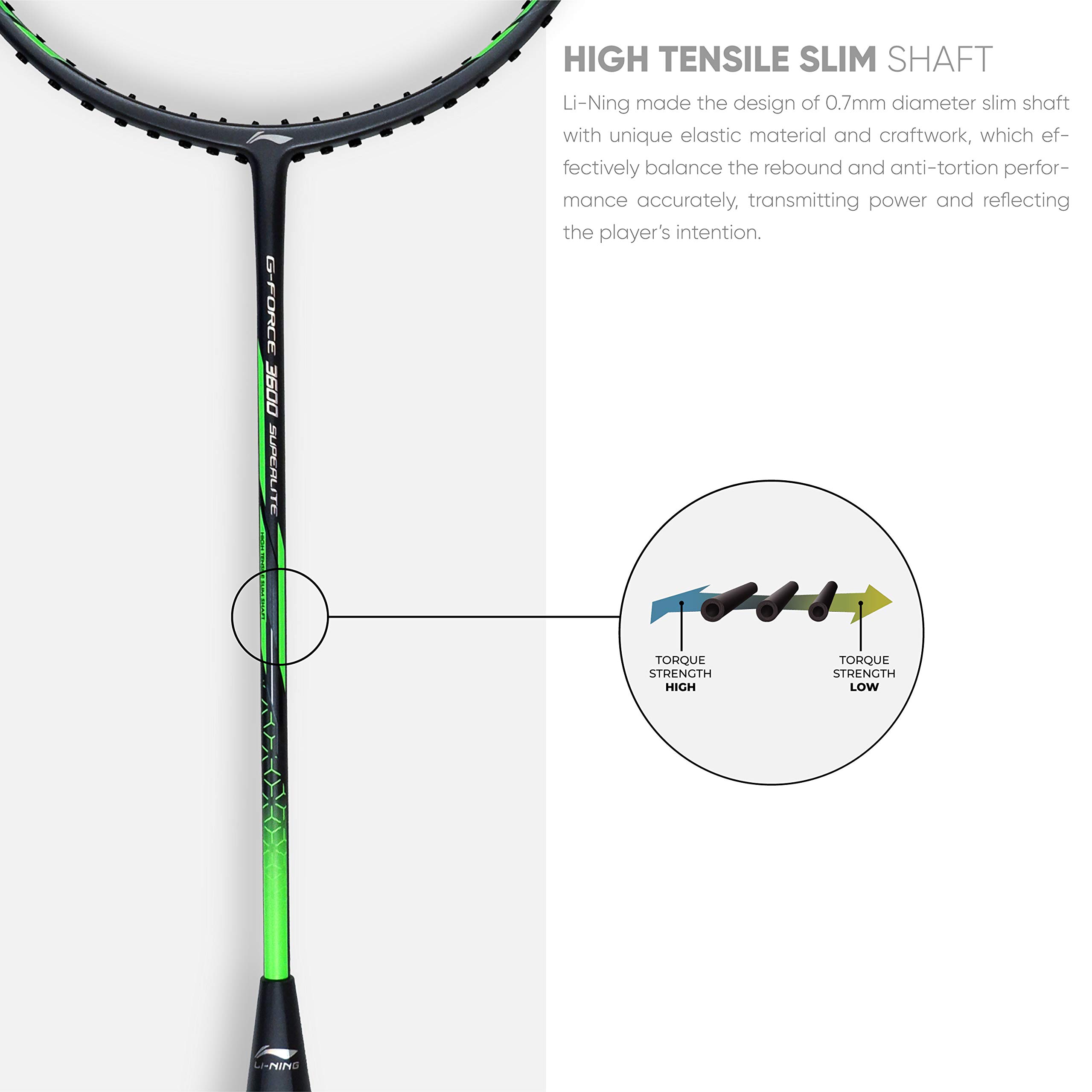 Snapklik.com : Li-Ning G-Force 3600 Superlite Carbon Fibre Unstrung ...