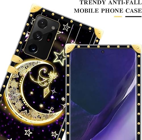 Miniatura 3 de CARLOCA Funda para Samsung Galaxy Note 20 Ultra, diseño de mandala de estrella creciente mejora tu estilo con la funda dorada de lujo a prueba de