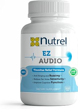 Ez Audio - 100 CAPS Advanced Hearing Ringing Relief Support Tinnitus Calm Tinitus Ear 1