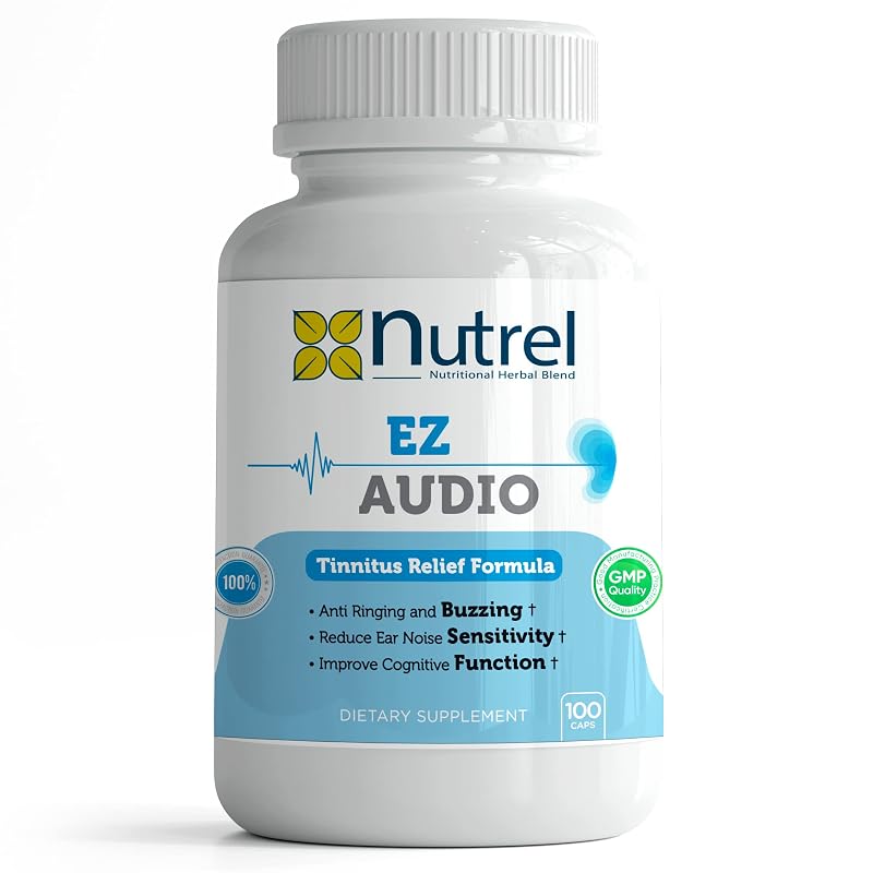 Nutrel Ez Audio — suplemento de bioflavonoides, 1.400 mg, 100 cápsulas