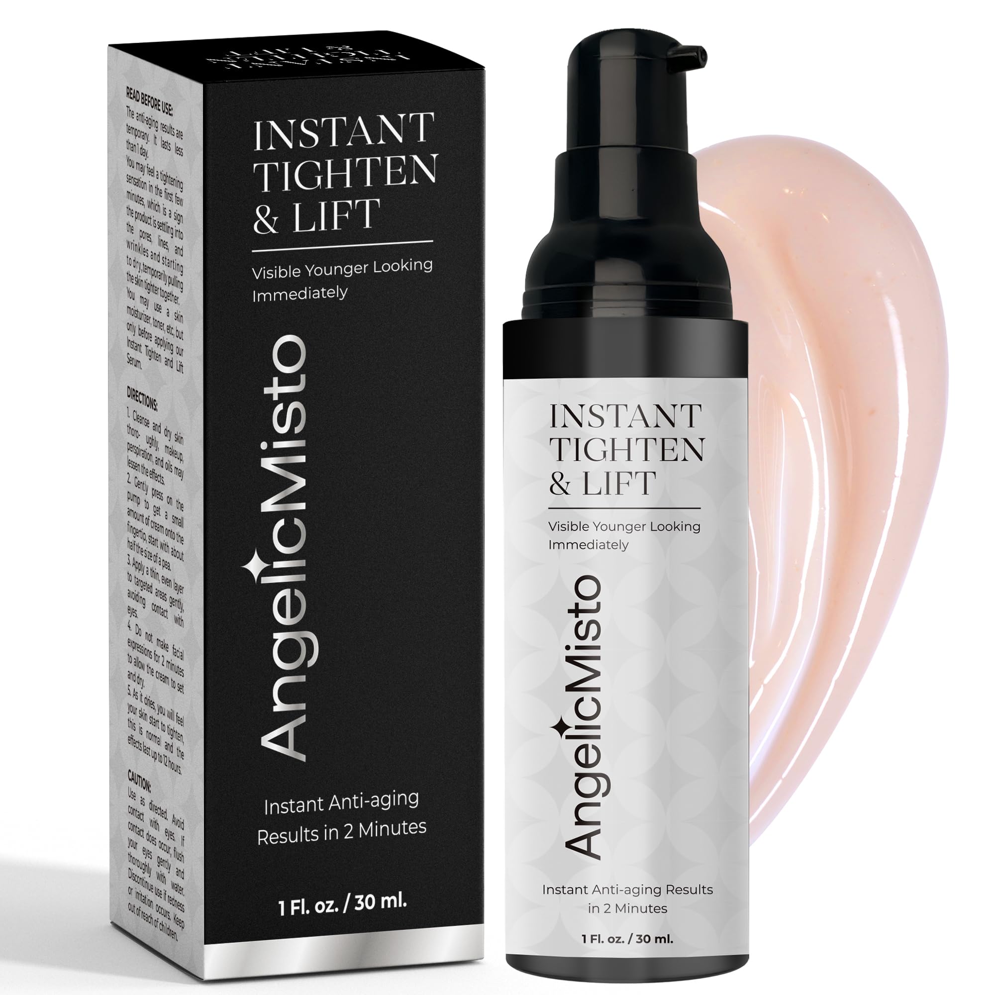 St. Mege Instant Eye and Face Lift Cream: Rapid Under Eye Bags Wrinkle Smile Lines Forehead Lines Remover - Temporary Firming & Tightening Treatment