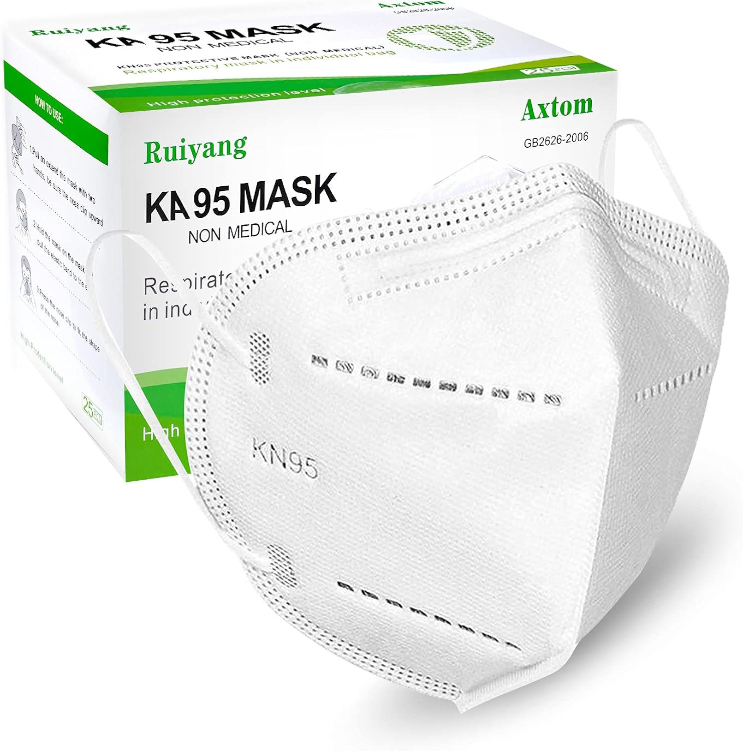 Face Mask 20 Pack(White), 5-Layer Design Cup Dust Safety Masks for Men, Women, Essential Workers… : Tools & Home Improvement