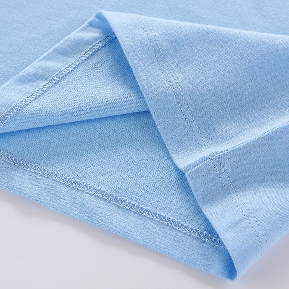 Baby Toddler Solid Color Short Sleeve T-Shirts for Boys Girls Summer Basic Cotton Crewneck Tee Shirt Tops - Image 5
