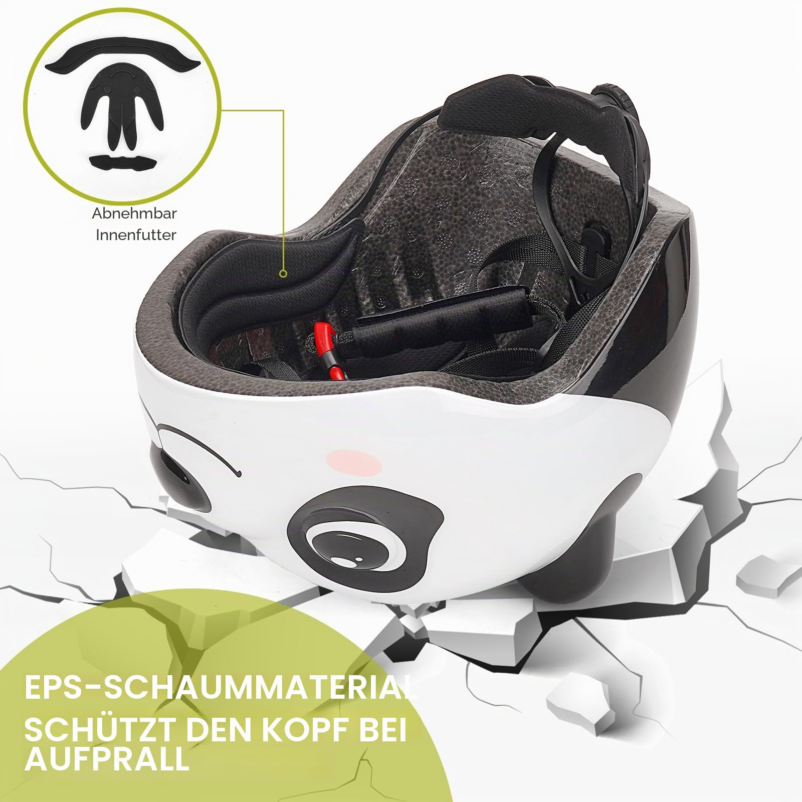 Fahrradhelm Kinder, Kinderhelm für 2-6 Jahre Mädchen und Jungen, Skaterhelm Baby Verstellbar, Helm Kinder für Fahrrad Laufrad Skateboard Scooter 47-54 cm