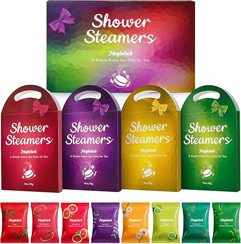 Vaporizadores de ducha de aromaterapia, paquetes de 24 bombas de ducha de aceites esenciales naturales, cuidado personal personal, regalos de