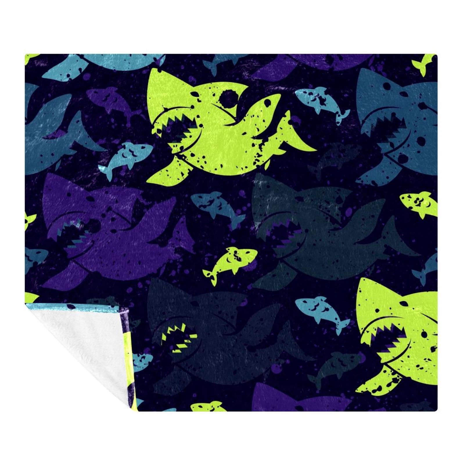 Couverture grunge en microfibre 150x130 cm pour lit et canapé