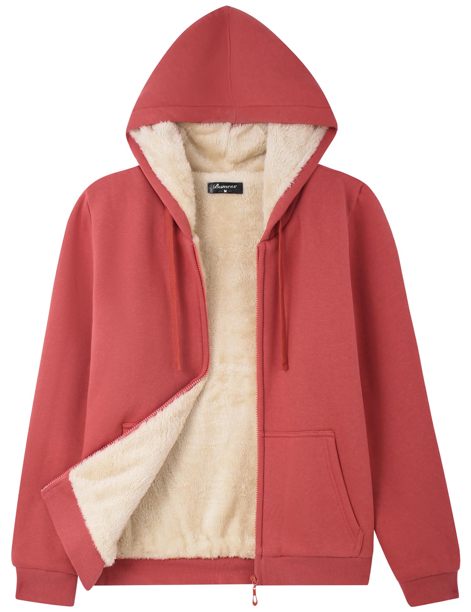 bumeex Women's Fleece Lined Zip Up Hoodie Jacket Cozy Warm Sweatshirt Coat(No Pilling,No Fade for Long-Lasting Wear)-picture-19