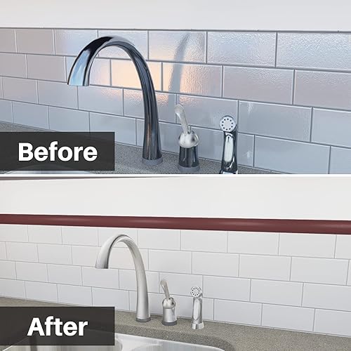 Miniatura 9 de COUKIU Tira de transición de piso de PVC de 10 pies, moldura de despegar y pegar para transiciones de umbral con una altura inferior a 0.197 in0.2