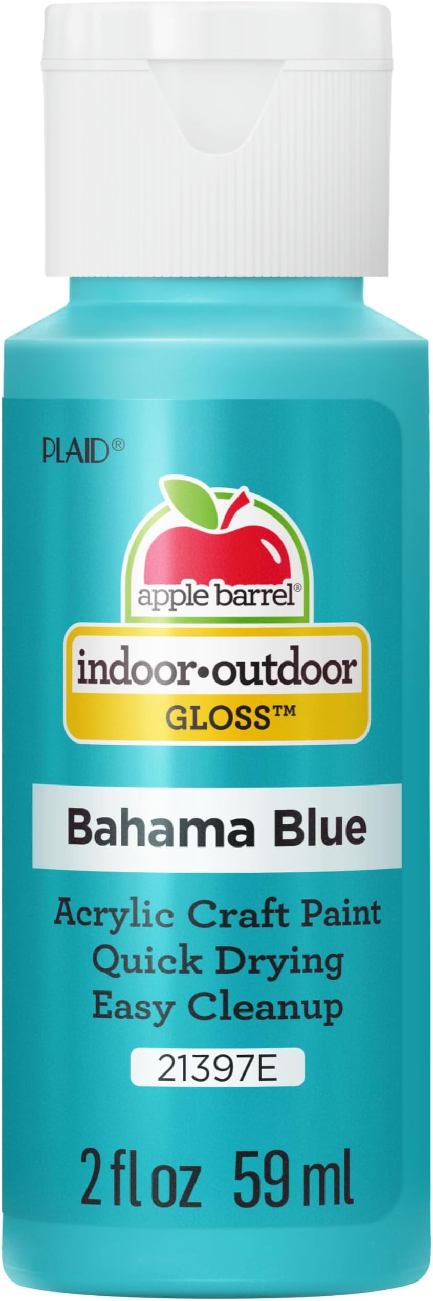 Apple Barrel Gloss Finish Acrylic Paint, 2 oz., Bahama Blue