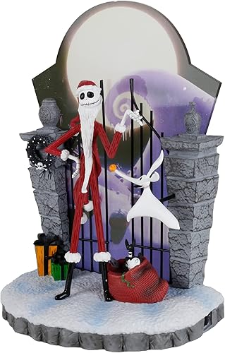 Miniatura 1 de Enesco Disney Showcase The Nightmare Before Christmas - Figura de Papá Noel con escena de puerta, 10 pulgadas, multicolor