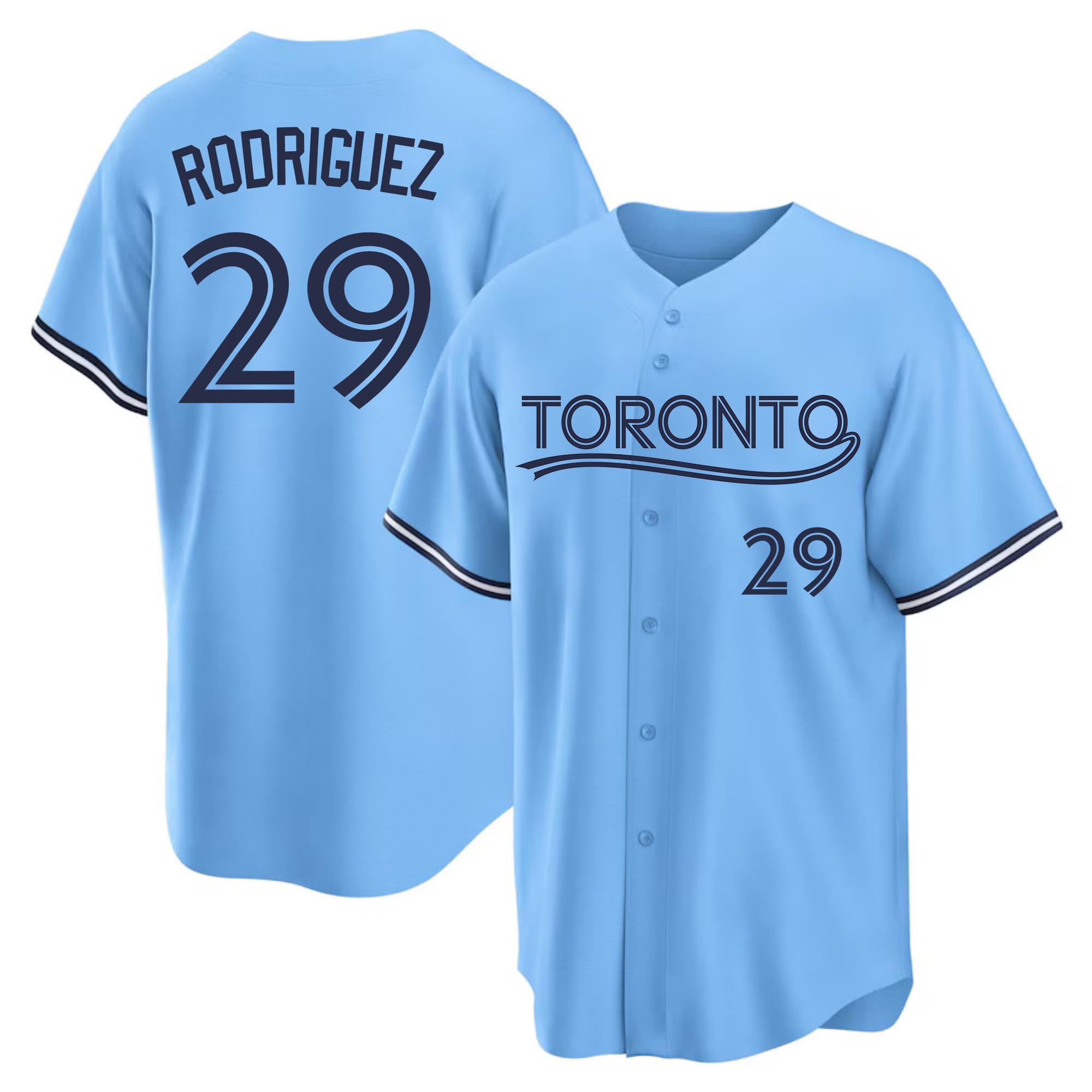 Custom Mens/Women/Youth Toronto Baseball Stitched T-Shirt for Sports Fan