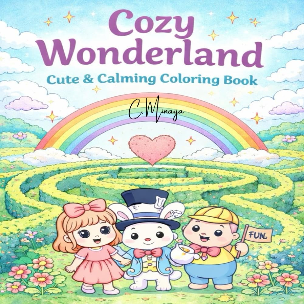 Cozy Wonderland: Cute & Calming Coloring Book (Cozy, Cute, & Calming)