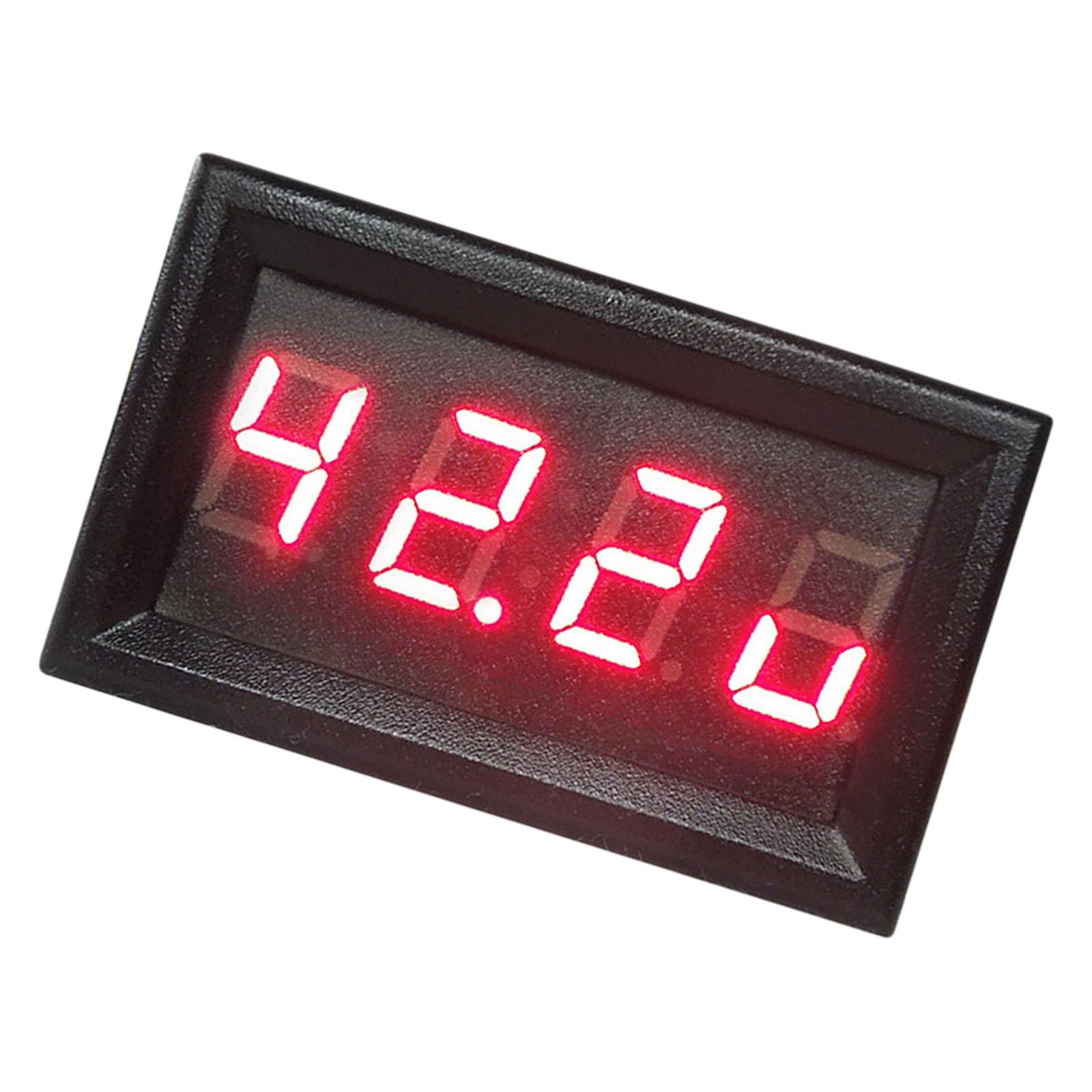 Car Digital Voltmeter with Temperature Monitor and Clock LED Display for Vehicle Battery Voltages Measurement Car Digital Voltmeter with Temperature Monitor and Clock LED Display