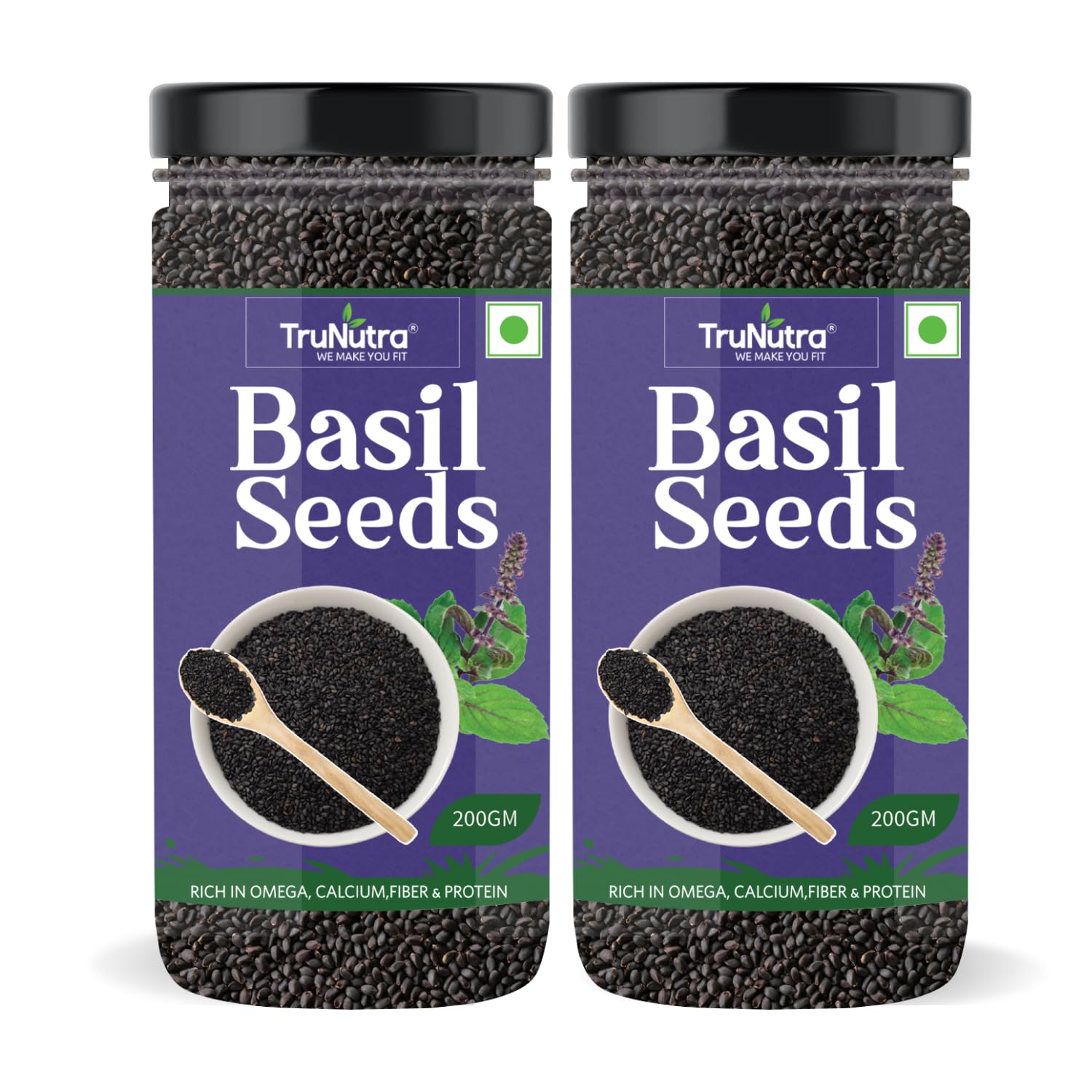 TruNutra - Sabja/Basil Seeds For Eating | Rich With Zinc & Iron | Sabja Seeds For Weight loss & Boost Digestion | Non-GMO Diet Tukmaria Seeds For Eating (400g (200g Pack of 2)) (B0CKZBB6TN) Amazon Price History, Amazon Price Tracker