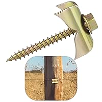 Vista 1 de Grapa de alambre de acero galvanizado en forma de U para maderas blandas - Reutilización de clavos de cerca, sujetadores para malla de alambre