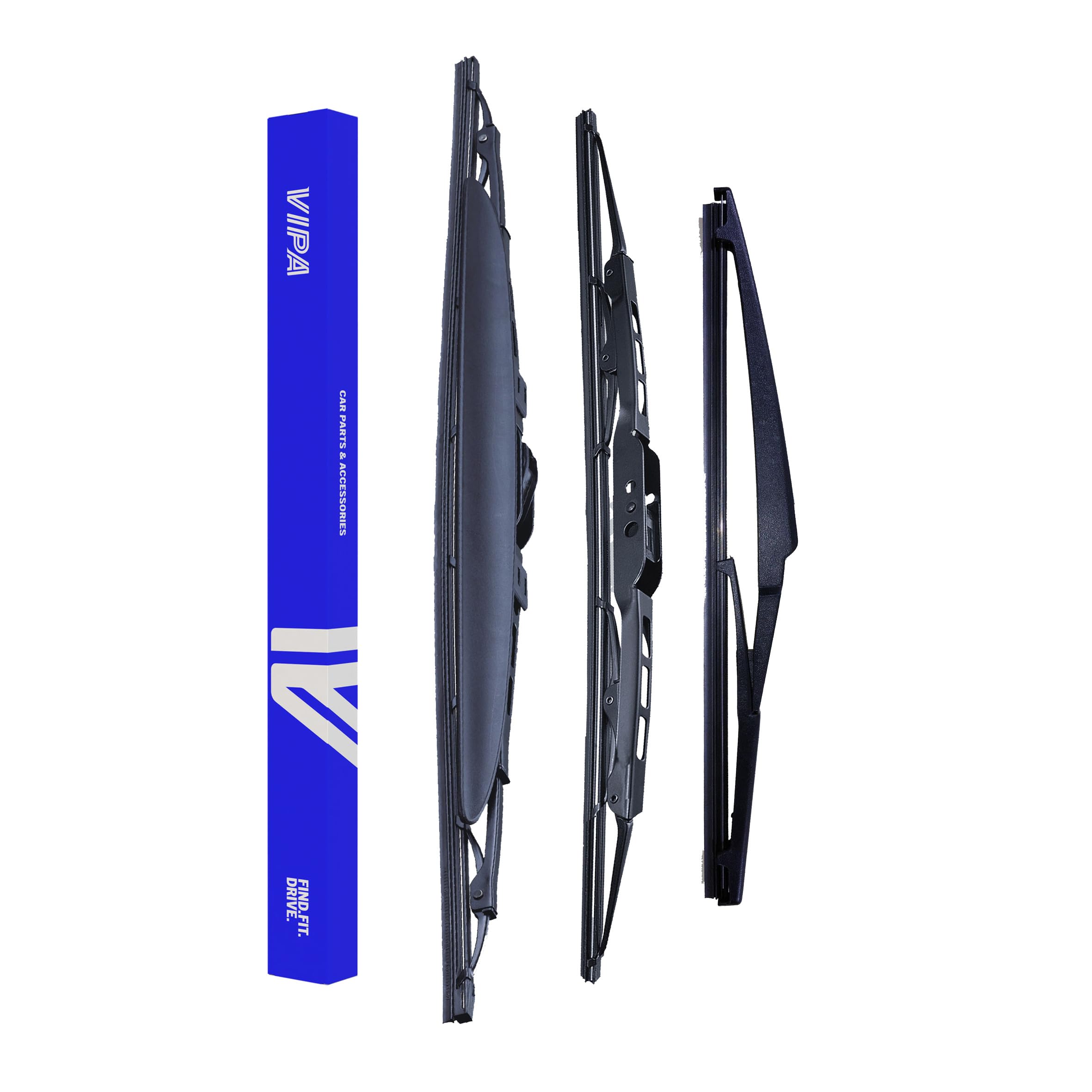 Vipa Car Parts Premium Wiper Blade Set | fits: SUZUKI CELERIO Hatchback (Mar 2014 to Apr 2020) | All-Weather Performance | Durable, Streak-Free Windshield Wipers | Easy Installation