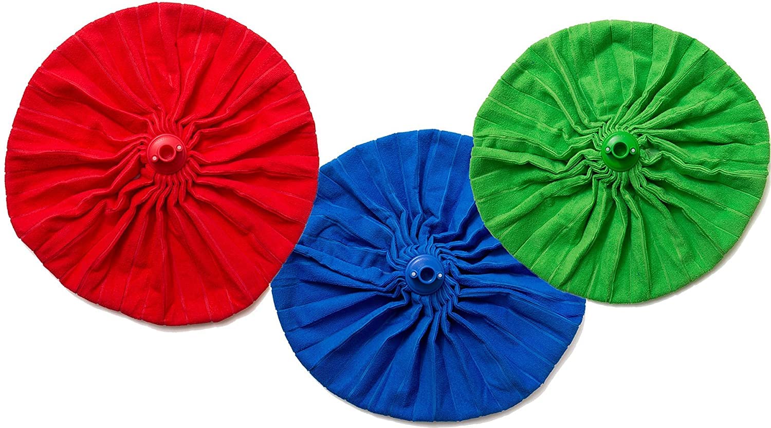 24 Mop Microfibra Ballerina lavapavimenti con attaco a vite per manici ideale per la pulizia di tutti i pavimenti.