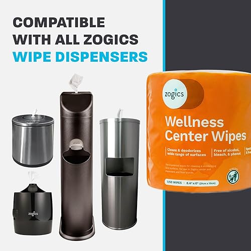 Miniatura 6 de Zogics Toallitas de limpieza Wellness Center  Toallitas de gimnasio para limpiar superficies y equipos, toallitas húmedas presaturadas duraderas y