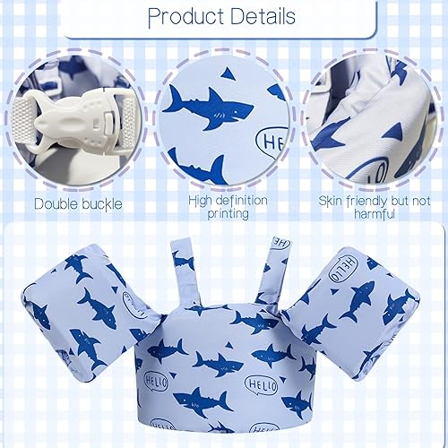 Miniatura 3 de Chaleco de natación para niños pequeños  Aprende a nadar para niños pequeños de 22 a 66 libras, chaleco de charco para niños y niñas