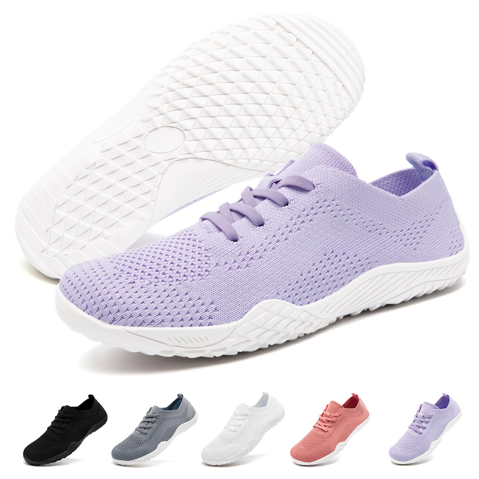 CMZSMM Barfußschuhe Damen Barfuss Schuhe Bequeme Hausschuhe Laufschuhe Sneaker Atmungsaktiv Fitnessschuhe Turnschuhe Wanderschuhe Zero-Drop Solhe Sportschuhe