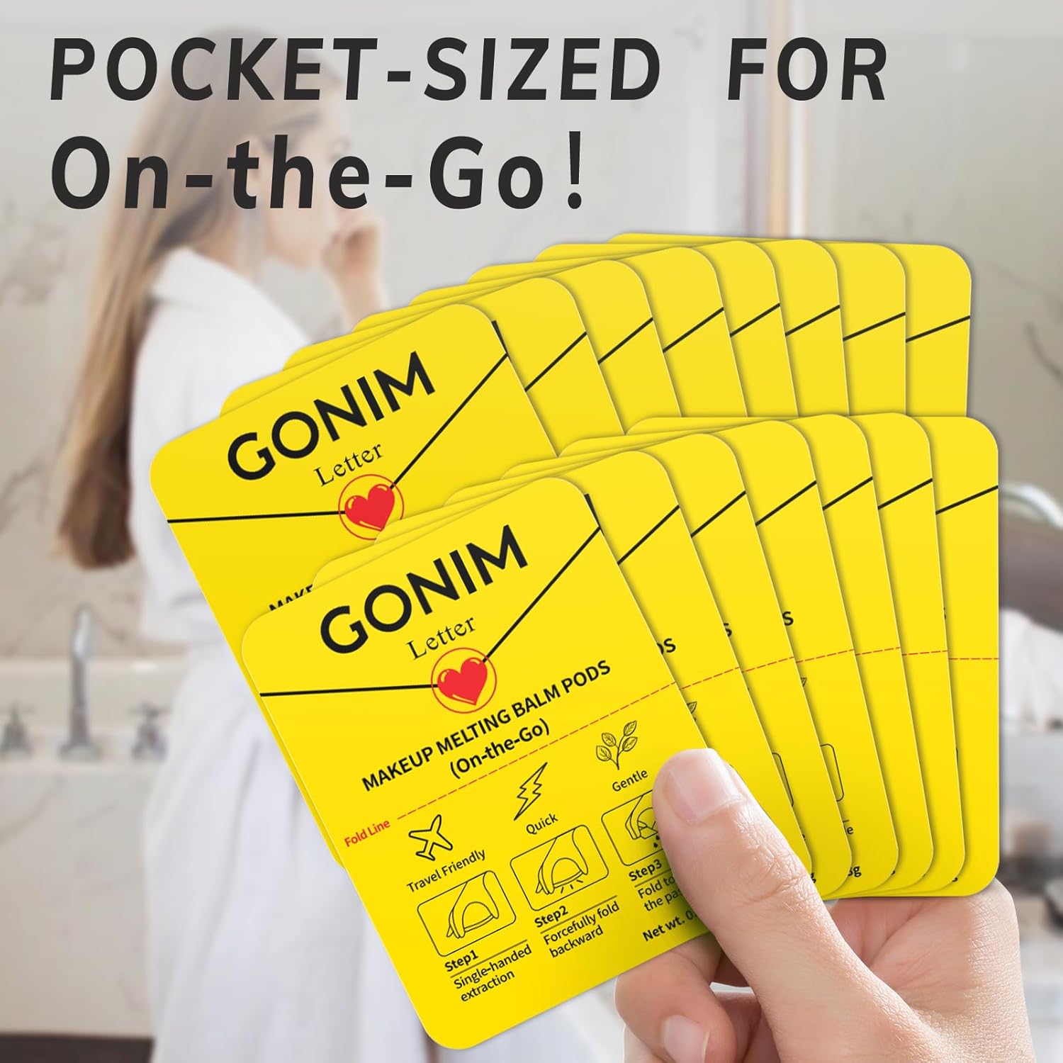 GONIM Cleansing Balm Makeup Remover, Hydrating Facial Cleanser for On-the-Go, Makeup Remover Melting Balm, Travel Size Mini Makeup Cleansing Oil, Travel Essentials for Women, Soothing 3gx15pcs - Image 8