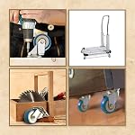 12 Pack Caster Wheels Swivel Plate Casters On Blue Polyurethane Wheels PU