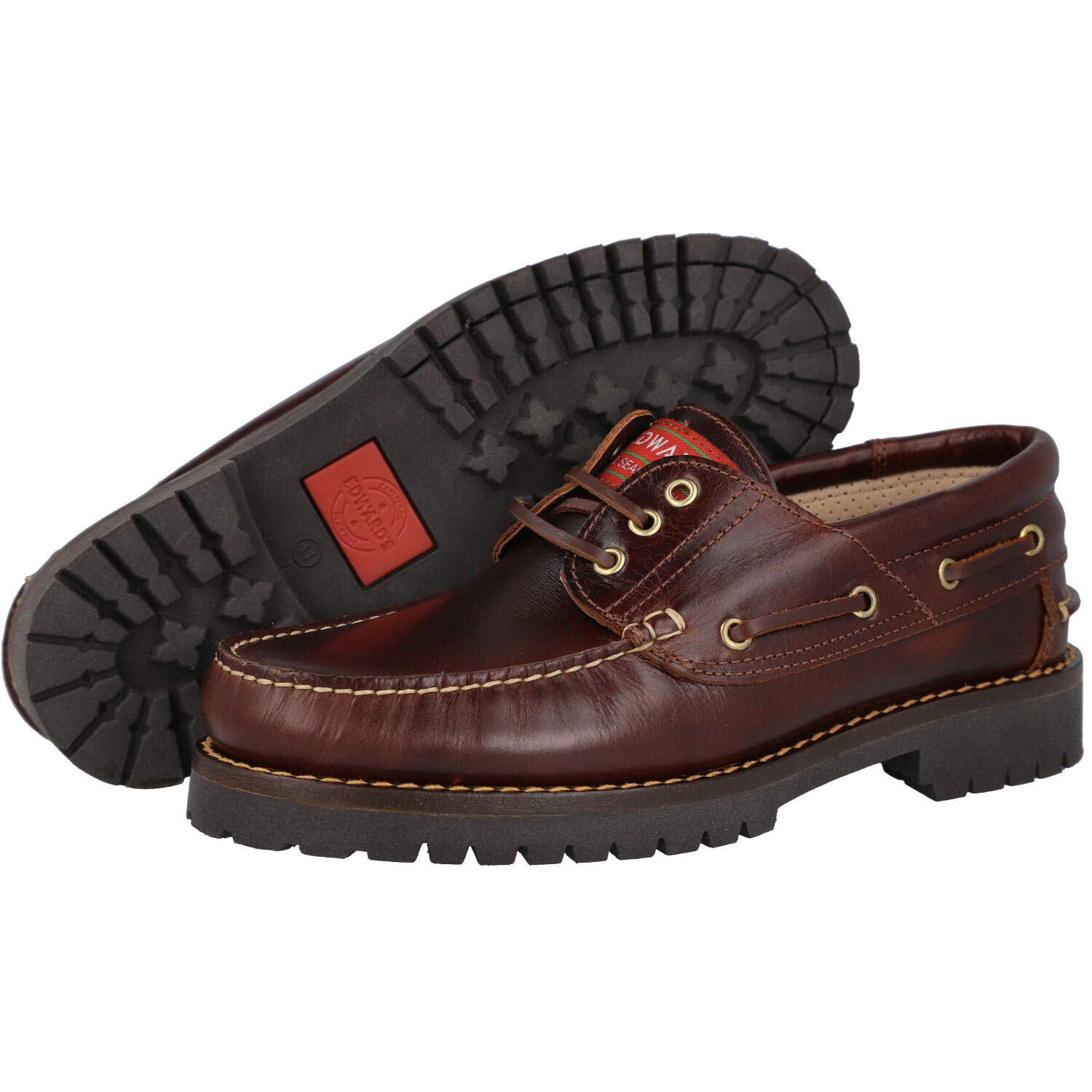 Edwards 1400 EXTRALIGHT Zapatos Nauticos - Cuero para: Hombre Color: Marron Talla: 39