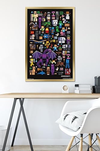 Vista 86 de Trends International póster de pared de Mobbery de Minecraft Paquete de póster y montaje