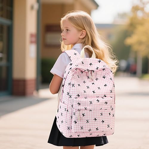 Miniatura 4 de LEDAOU - Mochila para niñas y niños, mochila escolar para adolescentes, juego de mochila con lonchera y estuche para lápices