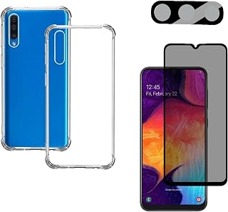 Kit Para Galaxy A50 Capa Anti impacto + Película Privacidade + Película De Câmera (Tela 6.4) (C7COMPANY)