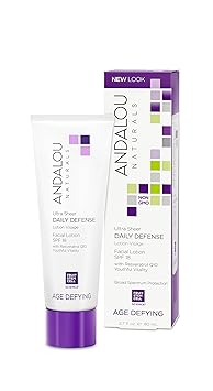 Andalou Naturals Ultra Sheer Daily Defense Facial Lotion, SPF 18