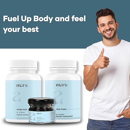 Miniatura 7 de mars by GHC Performance Plus Combo Tapas Surge Max, Resina Shilajit pura del Himalaya, Shilajit natural con tapas de semillas negras y tapas de