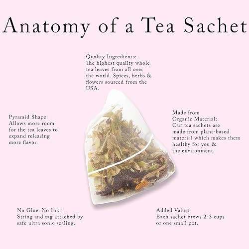 Miniatura 6 de Maravillosa caja de regalo de té para mujeres de La Tea Dah, tres latas delgadas de bolsas de té surtidas, regalos del día de la madre de parte de