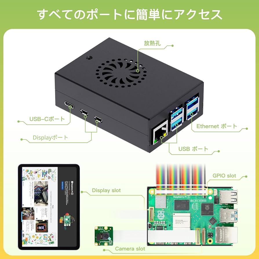 Amazon.co.jp: TRASKIT Raspberry Pi 5アクセサリキット——Pi5