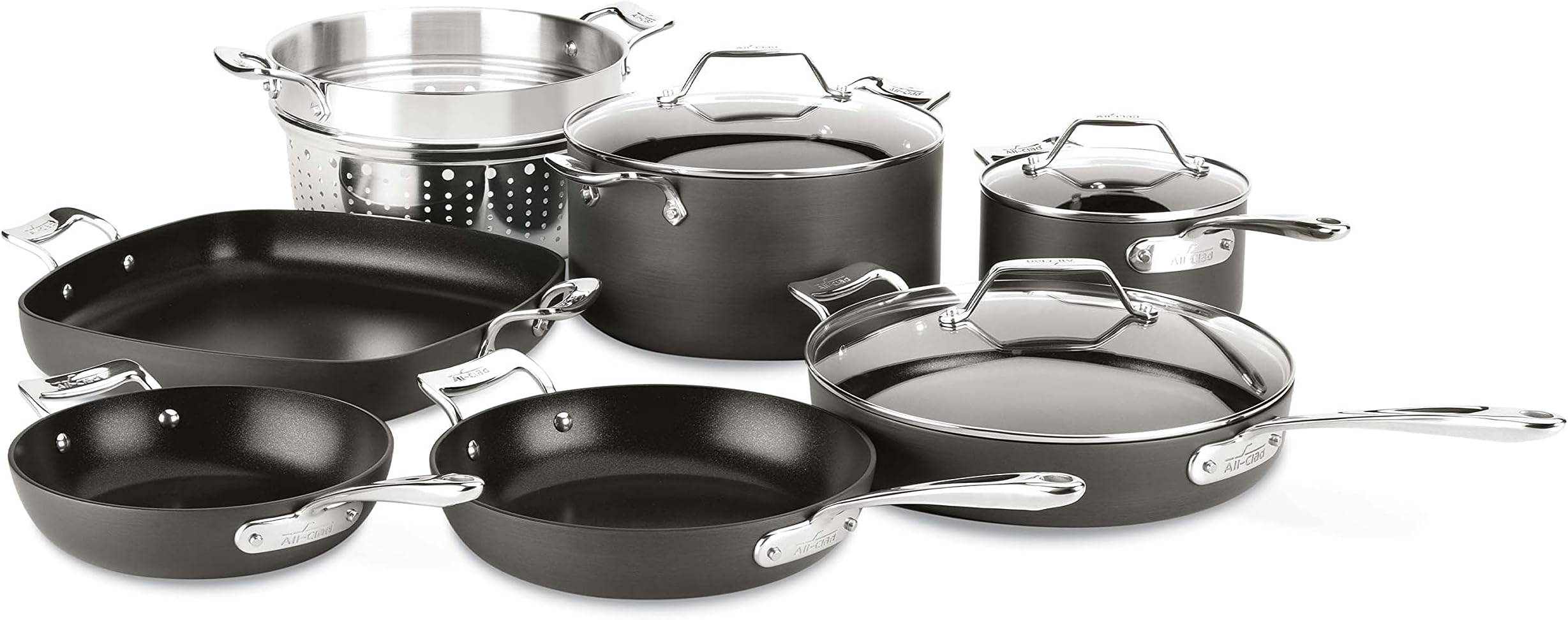 Aluminum Cookware Set (2.5L) Grey, Gray