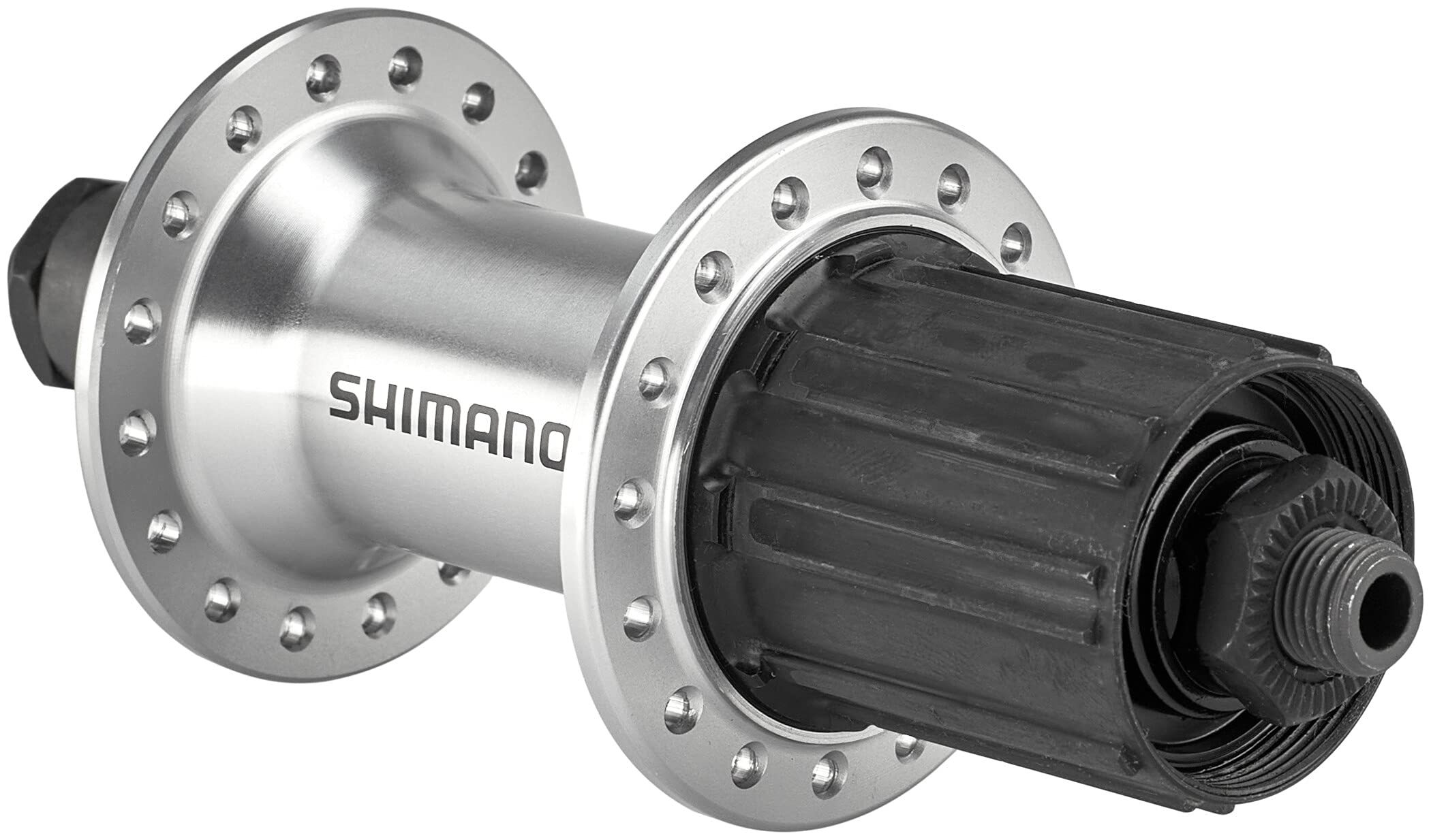 SHIMANO System szybkiego montażu FH-RS400 z 28 otworami Piasta koła tylnego Silver 28 dołków