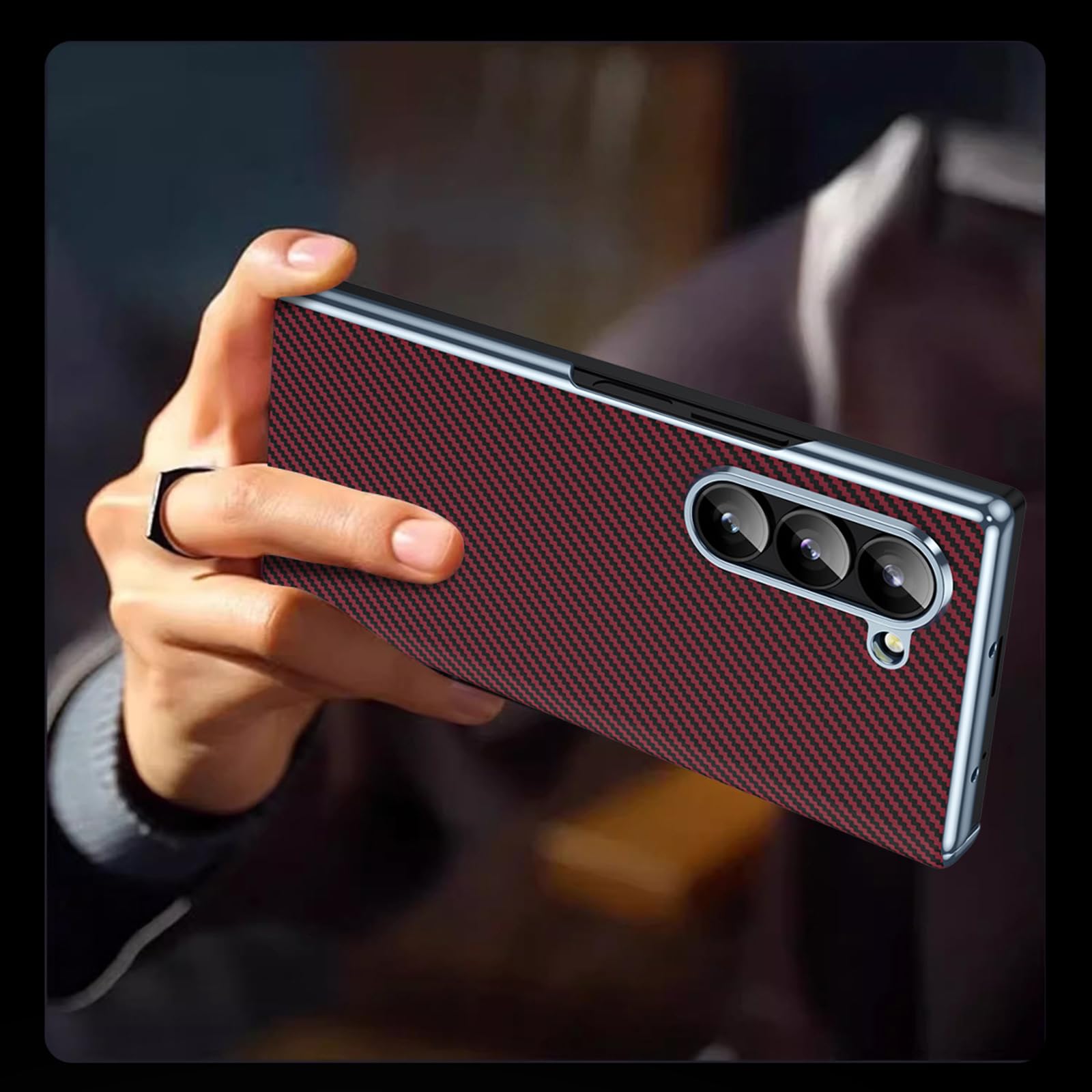 Cover Per Samsung Galaxy Z Fold 8 Ultra, Con Proteggi Schermo Placcatura