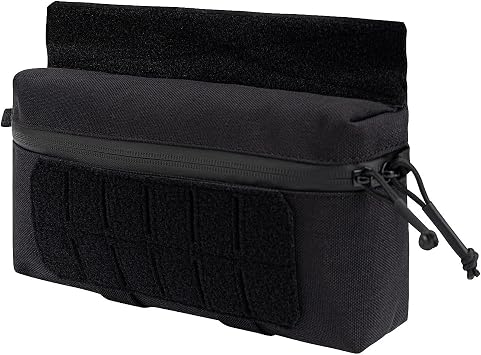 Drop Pouch Sub Abdominal Carrying Kit Bag Utility Tool Sack Fanny Pack Admin Dangler Pouch for Duty Vest Tactical Carrier Chest Rig