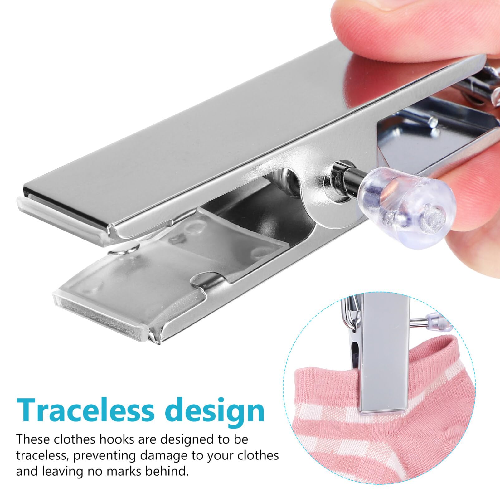 Alipis 10pezzi Clip Appendini Per Stivali Ganci Rotanti Per Mollette Per Bucato e Accessori Design Traceless e Multiuso Per Organizzazione Pratica e Versatile