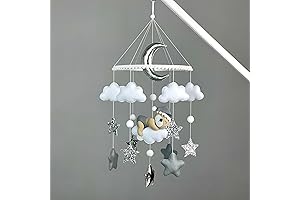 Handmade Neutral Felt Western Mobile for Baby Crib