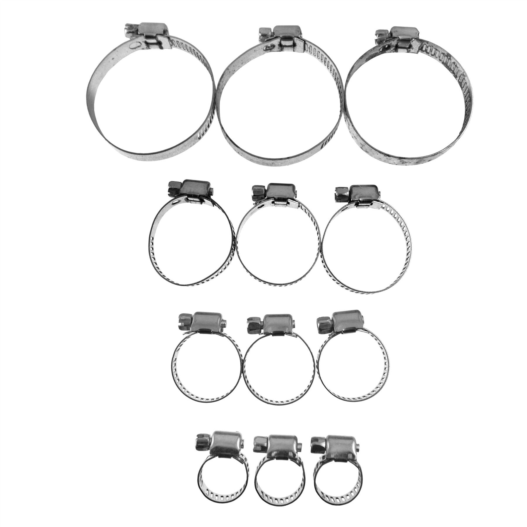 Hose Clamp / Jubilee Clip 12pc Set GAR38