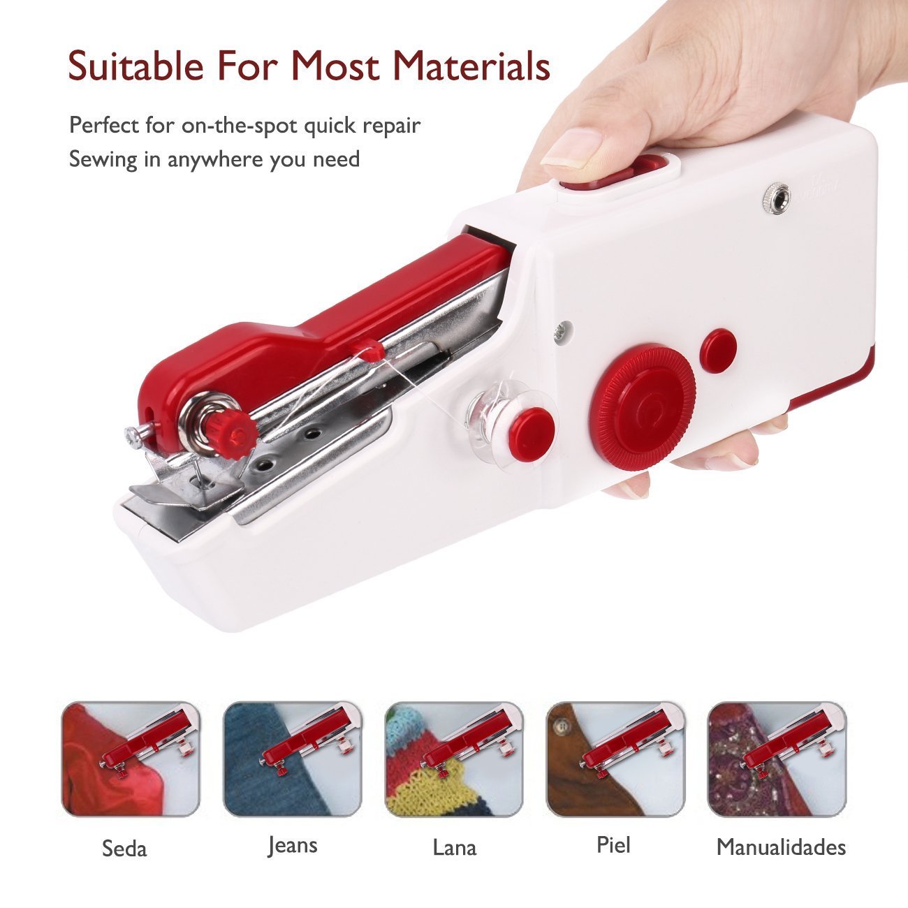 Sew Mighty Handheld Sewing Machine The Genuine, Lightweight, Cordless