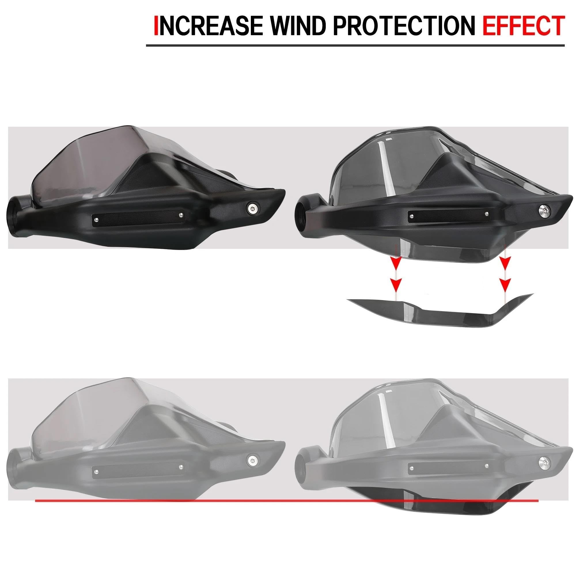 Piezas de Repuesto para SYM ADXTG ADX TG400 2024 2025 Paramanos De Motocicleta Protectores De Manillar Protector De Parabrisas Protector De Manos Dedicado Piezas modificación(2)