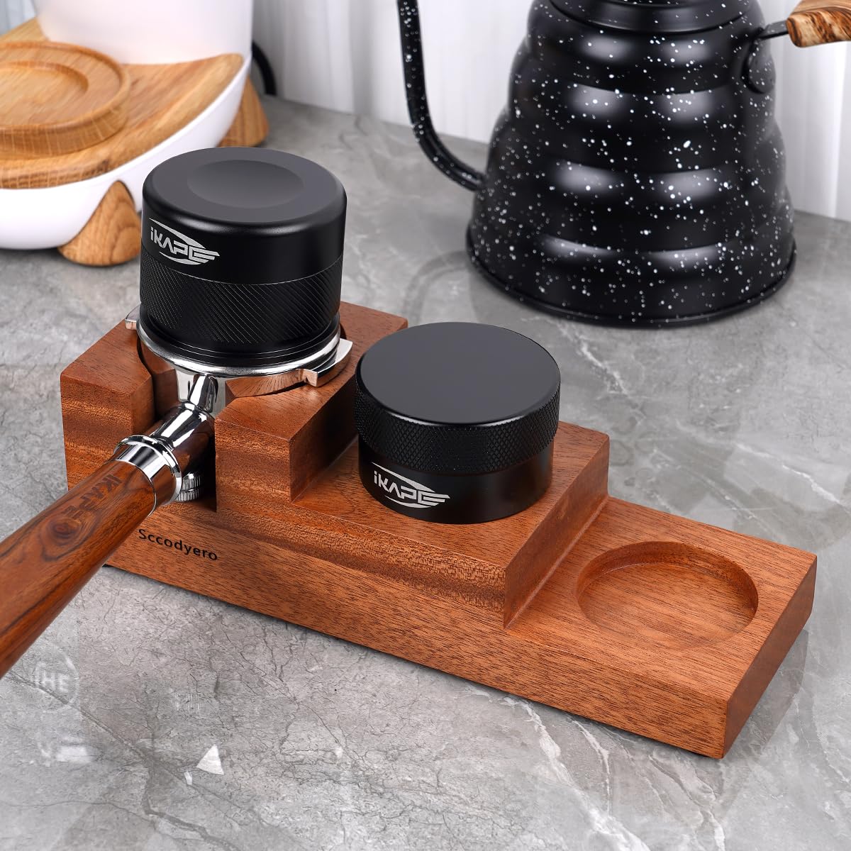 Bar.ista22 58 mm Walnut Tamper Station Bar.ista22 58 mm Walnut Tamper Station